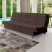 Sofá-Cama Casal 3 Lugares Mirage Veludo Café