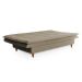 Sofá-Cama Casal 3 Lugares Mirage Veludo Castanho