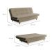 Sofá-Cama Casal 3 Lugares Mirage Veludo Castanho