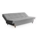 Sofá-Cama Casal 3 Lugares Mirage Veludo Cinza