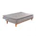 Sofá-Cama Casal 3 Lugares Nice Linho Cinza 186 cm