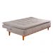 Sofá-Cama Casal 3 Lugares Nice Linho Cinza Claro 186 cm