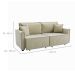 Sofá-Cama Casal 3 Lugares Onix Veludo Capuccino 220 cm