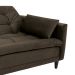 Sofá-Cama Casal 3 Lugares Sofia Suede Marrom