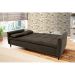 Sofá-Cama Casal 3 Lugares Sofia Suede Marrom