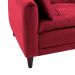 Sofá-Cama Casal 3 Lugares Sofia Suede Vermelho