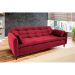 Sofá-Cama Casal 3 Lugares Sofia Suede Vermelho