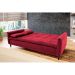 Sofá-Cama Casal 3 Lugares Sofia Suede Vermelho