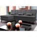 Sofá-Cama Casal 3 Lugares com Chaise Nice Suede Cinza