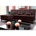 Sofá-Cama Casal 3 Lugares com Chaise Nice Suede Marrom