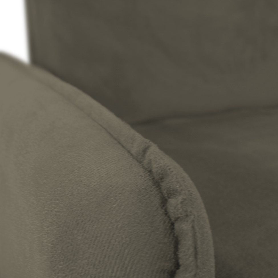 Sofá-Cama Casal com Baú 2 Lugares Zaia Suede Capuccino