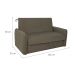Sofá-Cama Casal com Baú 2 Lugares Zaia Suede Capuccino