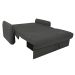 Sofá-Cama Casal com Baú 2 Lugares Zaia Suede Cinza
