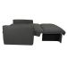 Sofá-Cama Casal com Baú 2 Lugares Zaia Suede Cinza