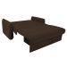 Sofá-Cama Casal com Baú 2 Lugares Zaia Suede Marrom