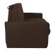 Sofá-Cama Casal com Baú 2 Lugares Zaia Suede Marrom