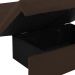 Sofá-Cama Casal com Baú 2 Lugares Zaia Suede Marrom