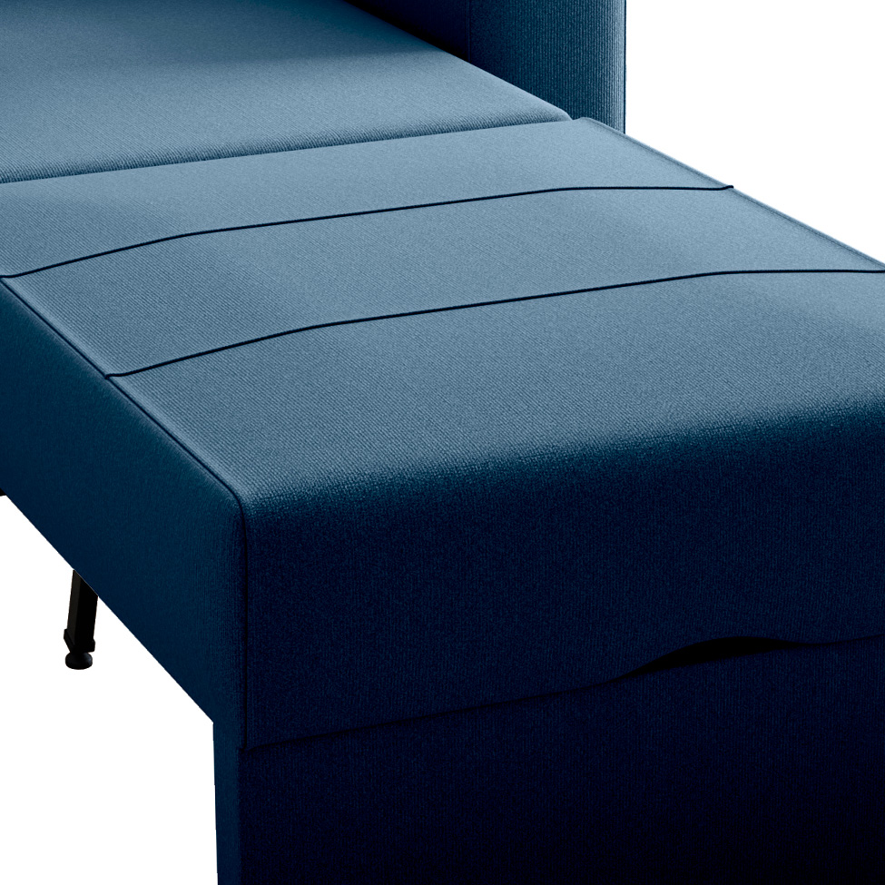 Sofá-Cama Solteiro Marisol Suede Azul