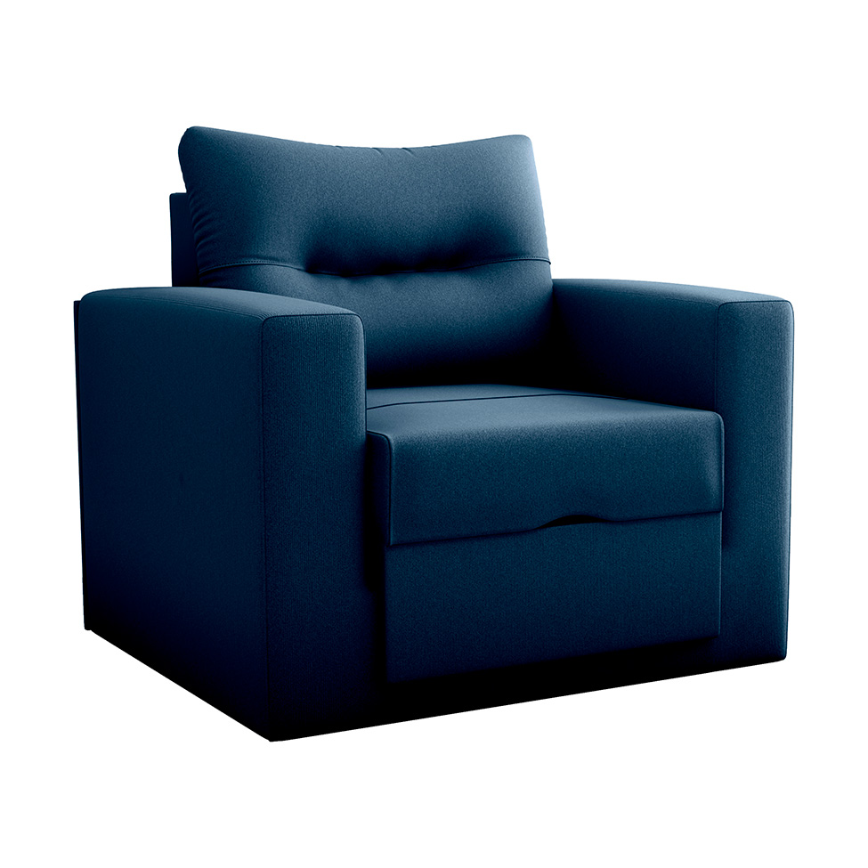 Sofá-Cama Solteiro Marisol Suede Azul
