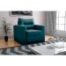 Sofá-Cama Solteiro Marisol Suede Petróleo