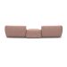 Sofá Modular 4 Lugares com Puff Estocolmo Aston WR Blush Salmão 272 cm