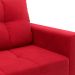 Sofá de Canto 4 Lugares Leme Suede Vermelho