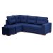 Sofá de Canto 6 Lugares Gávea Suede Azul