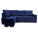 Sofá de Canto 6 Lugares Gávea Suede Azul