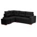 Sofá de Canto 6 Lugares Gávea Suede Preto