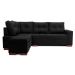 Sofá de Canto 6 Lugares Gávea Suede Preto
