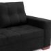 Sofá de Canto 6 Lugares Gávea Suede Preto