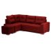 Sofá de Canto 6 Lugares Gávea Suede Vermelho