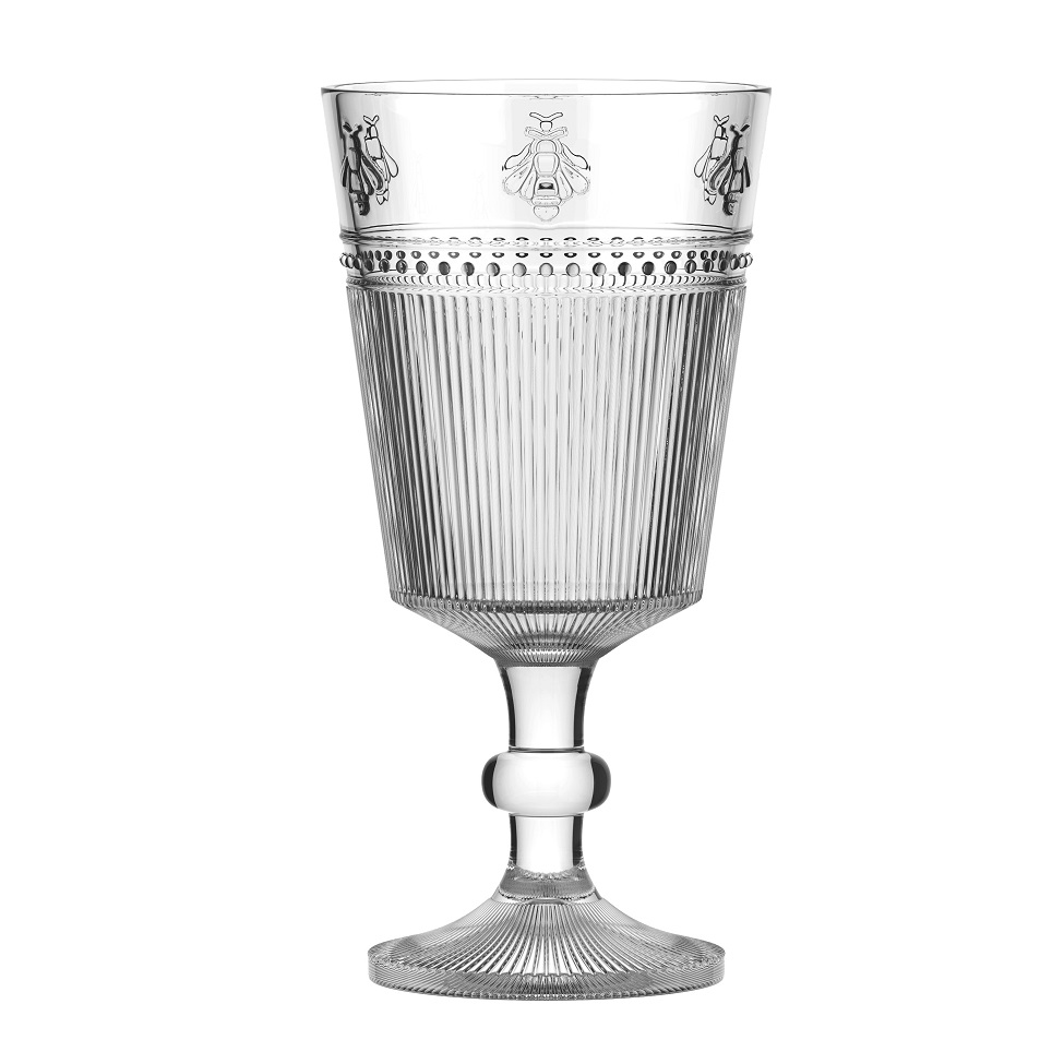 Taça para Água Pequenos Voadores Abelha Transparente