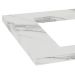 Tampo para Balcão Cooktop 4 Bocas Manhattan Calacatta 80 cm
