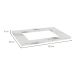 Tampo para Balcão Cooktop 4 Bocas Manhattan Calacatta 80 cm
