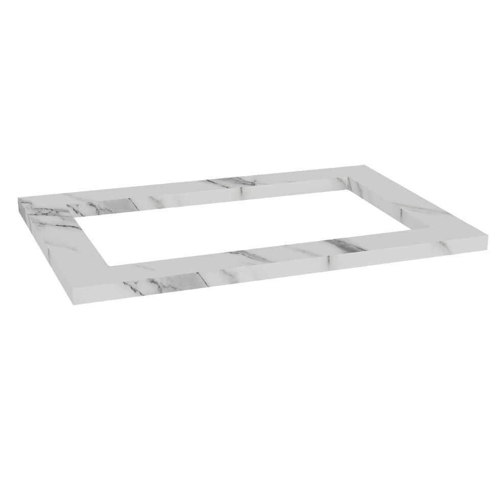 Tampo para Balcão Cooktop 5 Bocas Manhattan Calacatta 80 cm