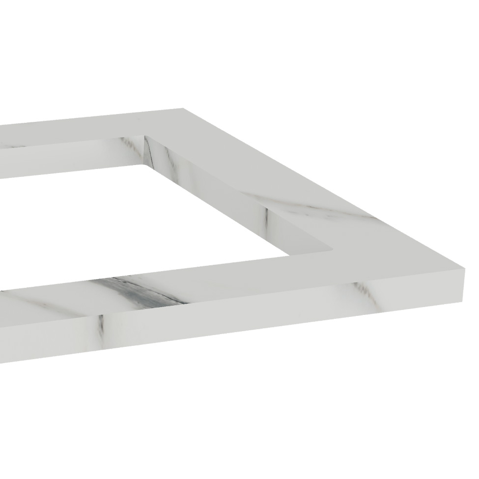 Tampo para Balcão Cooktop 5 Bocas Manhattan Calacatta 80 cm