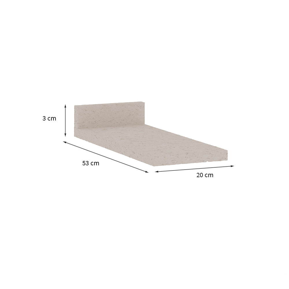 Tampo para Balcão Iluminata Branco 20 cm