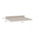 Tampo para Balcão Iluminata Branco 70 cm
