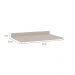 Tampo para Balcão Iluminata Branco 80 cm