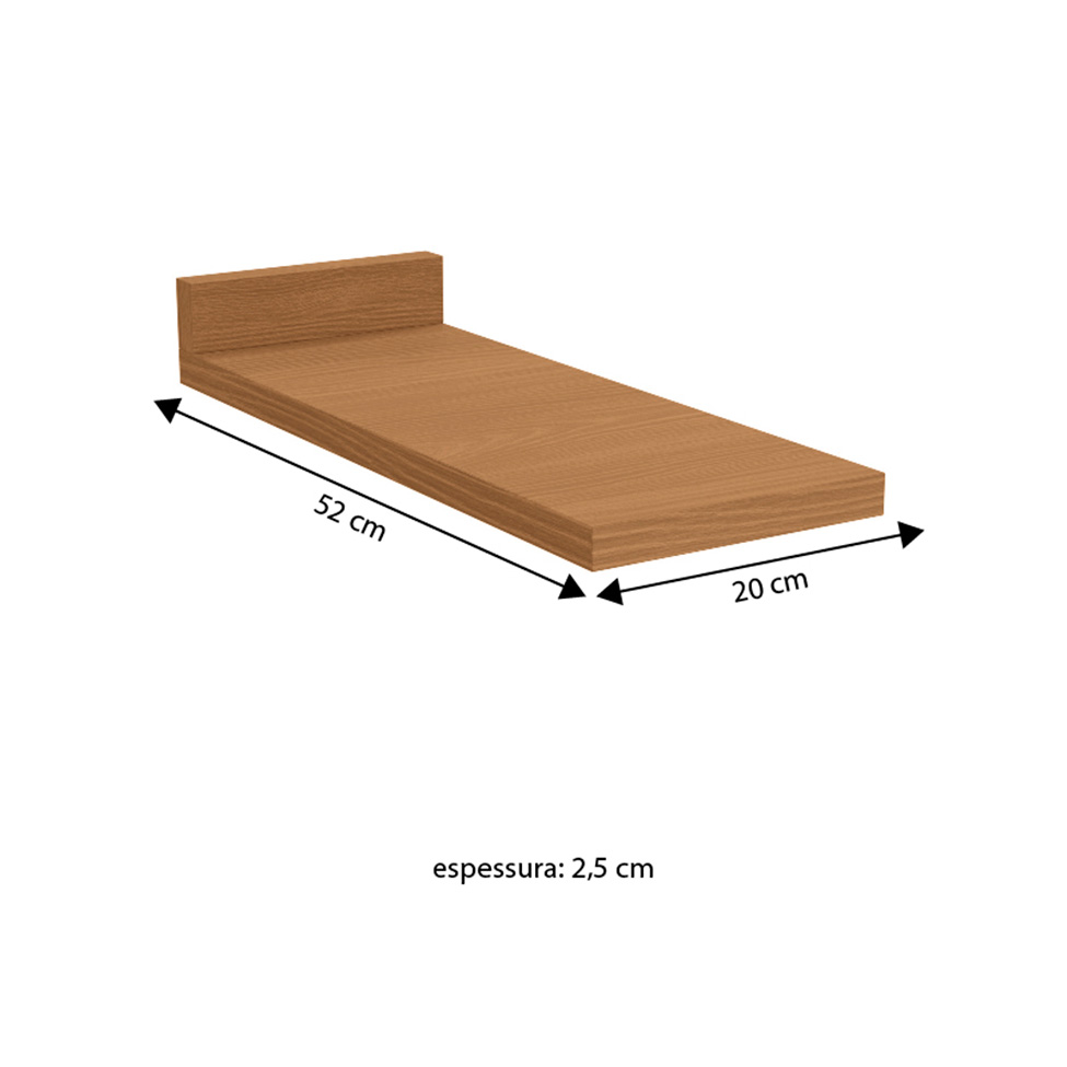Tampo para Balcão Valence Canela 20 cm