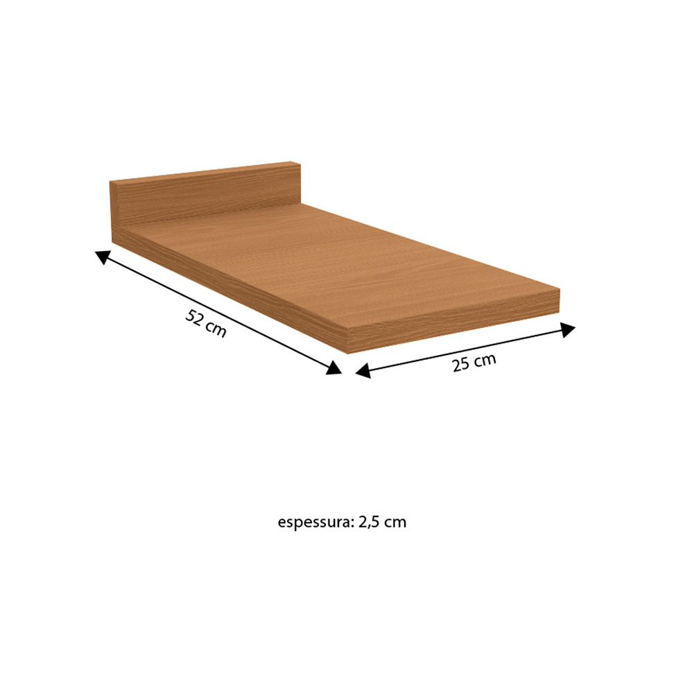 Tampo para Balcão Valence Canela 25 cm