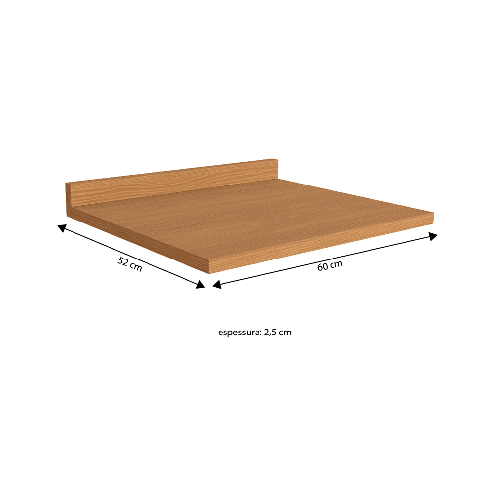 Tampo para Balcão Valence Canela 60 cm