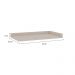 Tampo para Balcão de Canto Iluminata Branco e Fendi 93 cm