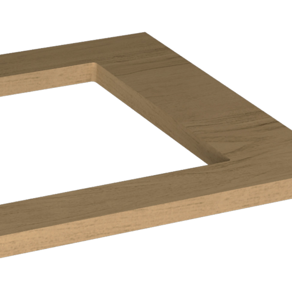Tampo para Cooktop 4 Bocas Évora Nature 80 cm
