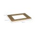 Tampo para Cooktop 4 Bocas Évora Nature 80 cm
