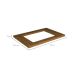 Tampo para Cooktop 4 Bocas Denver I Freijó 80 cm