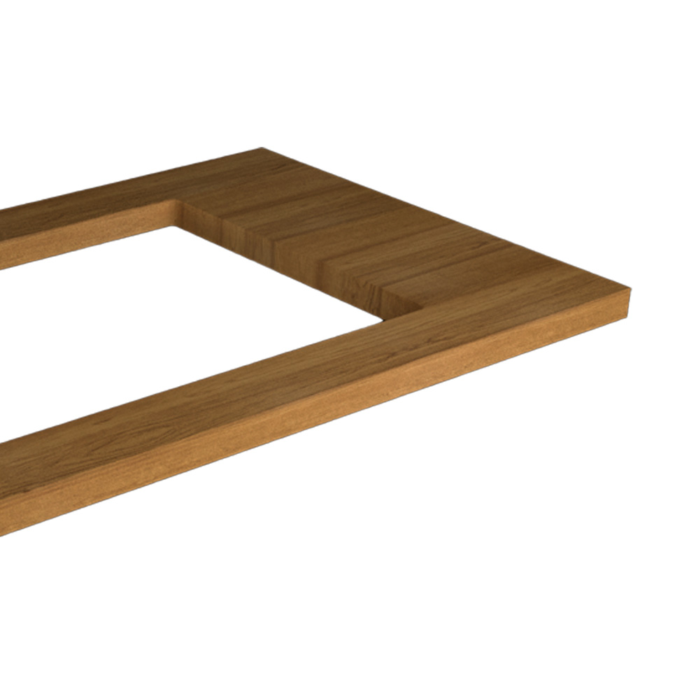 Tampo para Cooktop 4 Bocas Denver II Freijó 80 cm