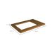 Tampo para Cooktop 4 Bocas Denver II Freijó 80 cm