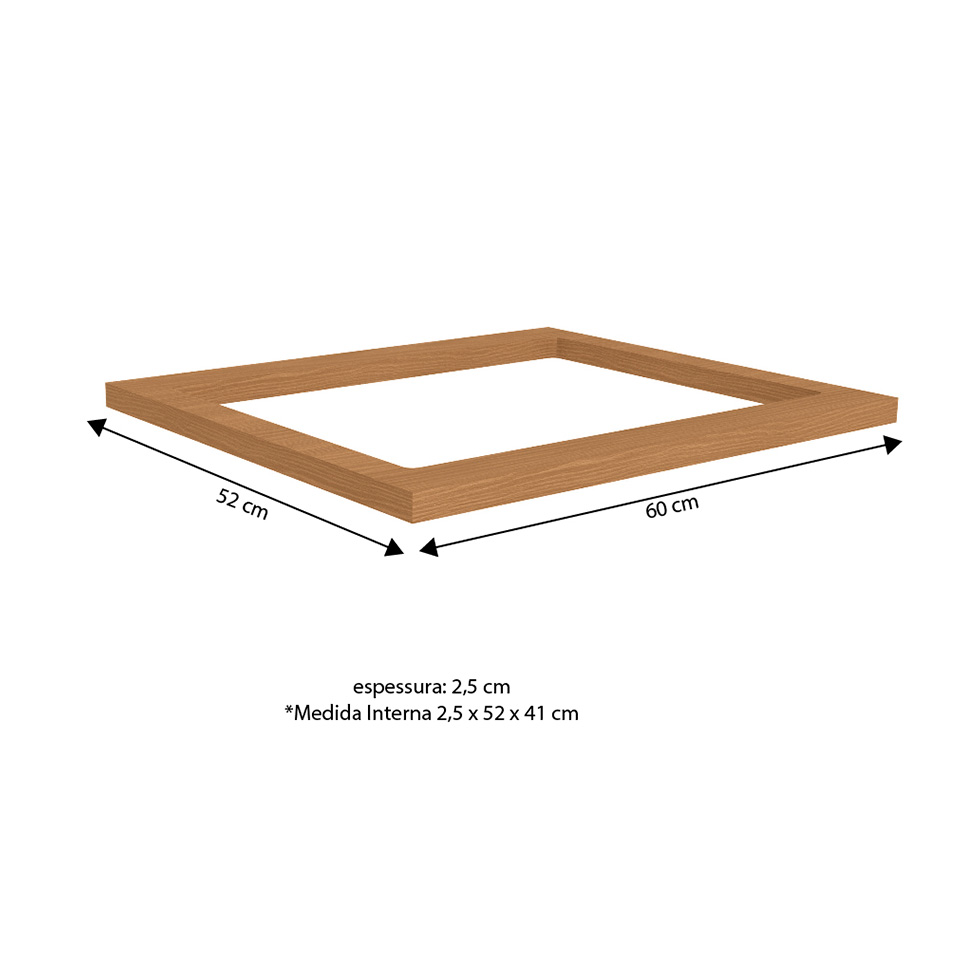 Tampo para Cooktop Valence Canela 60 cm